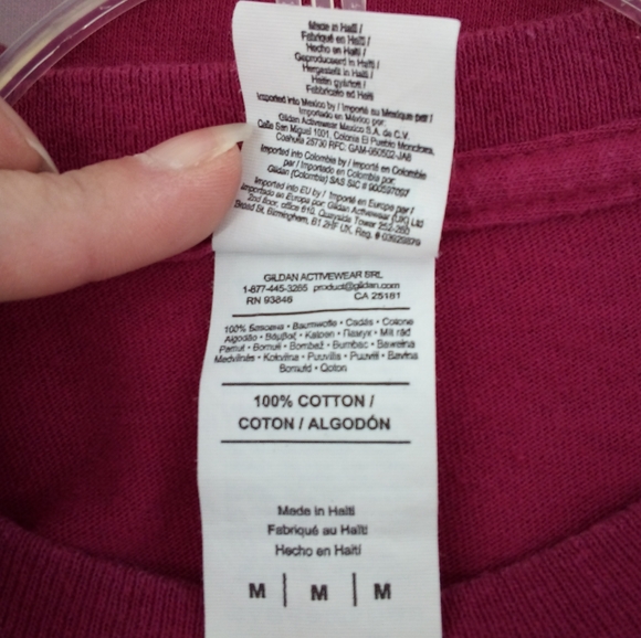 ⭐3/$30 God Bless America Land That I Love Heavy Cotton Burgundy Tee Shirt M - Picture 5 of 7